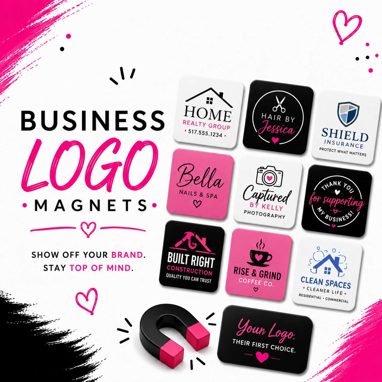 Business Logo Magnets