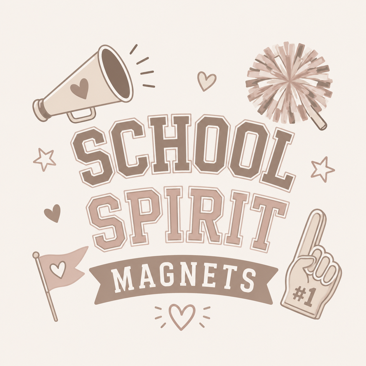 School Spirit Magnets