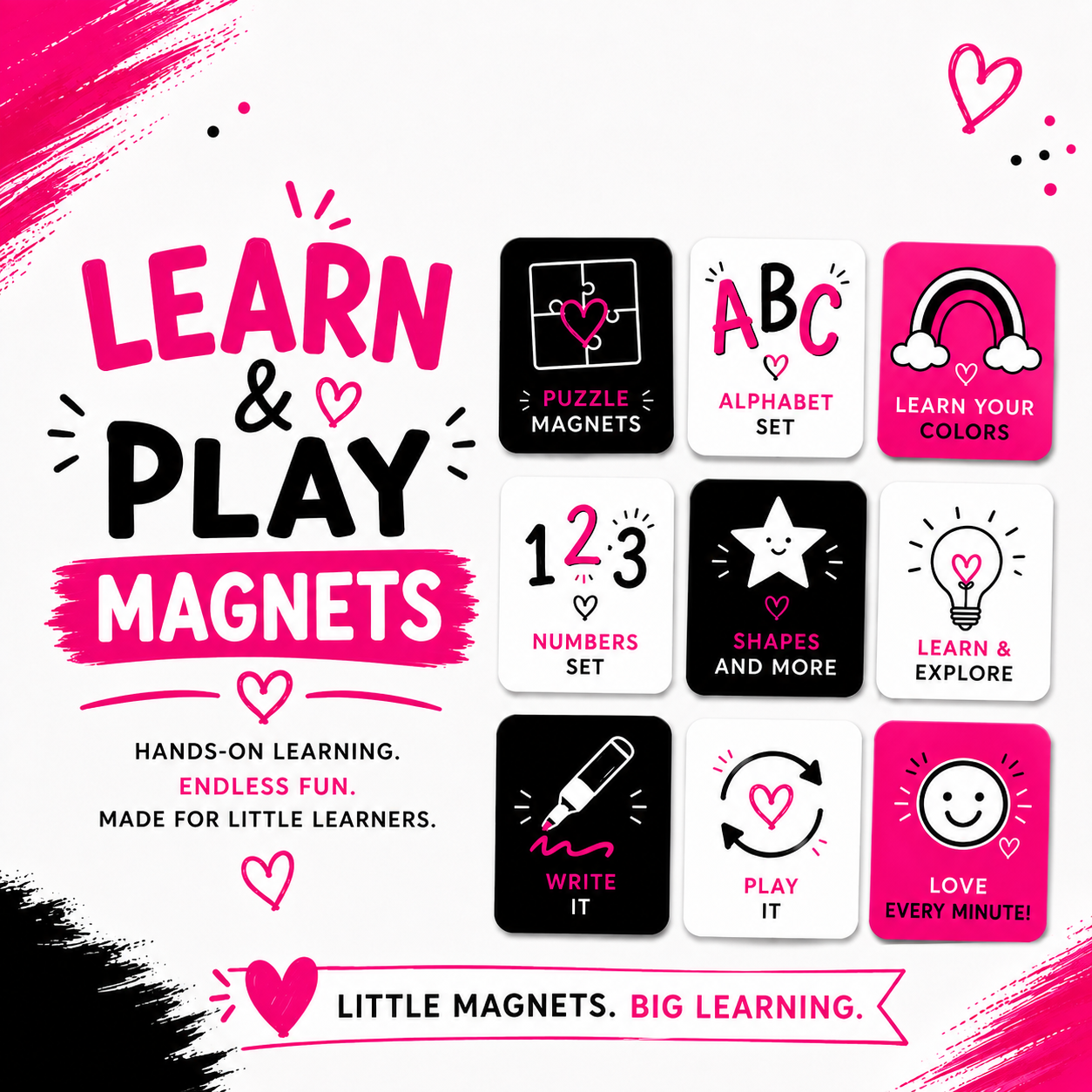 Learn and Play Magnets
