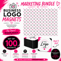 Business Logo Magnets - Marketing Bundle (100)