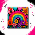 Bright Floral Rainbow 2