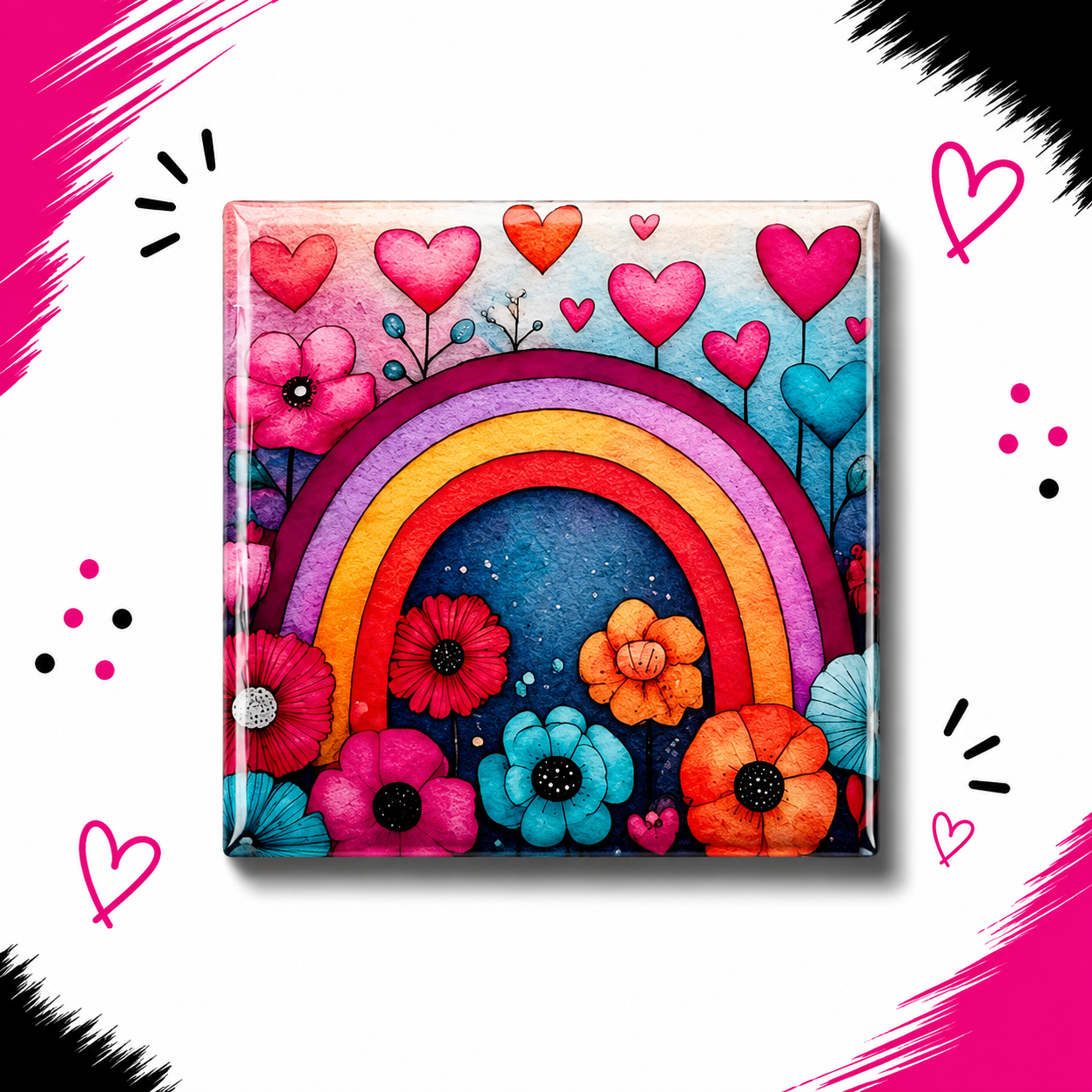 Bright Floral Rainbow 4