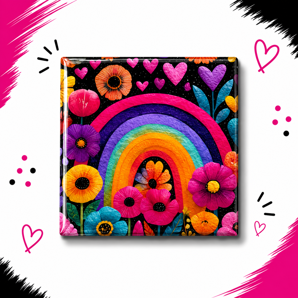 Bright Floral Rainbow 3