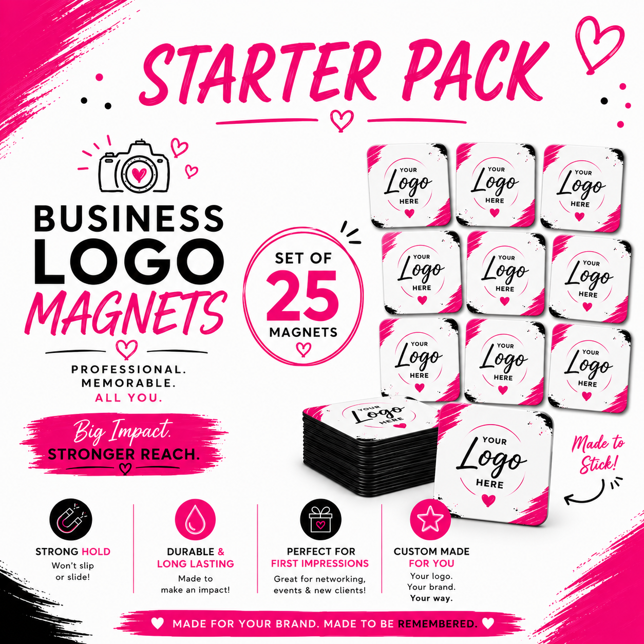 Business Logo Magnets - Starter Pack (25)