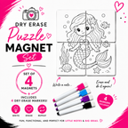 Dry Erase Puzzle Magnet Set