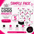 Business Logo Magnets - Sample Pack (5)