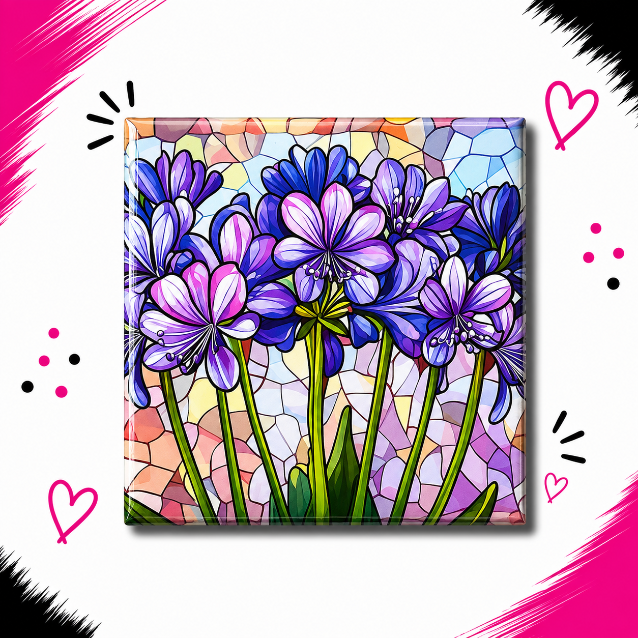 Stained Glass Flowers