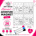Dry Erase Alphabet Adventure Magnet Set