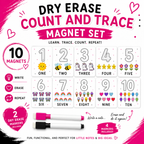 Dry Erase Count & Trace Magnet Set