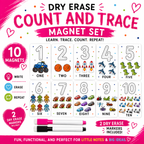 Dry Erase Count & Trace Magnet Set