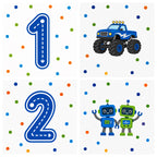 Dry Erase Count & Trace Magnet Set - BLUE/BOY