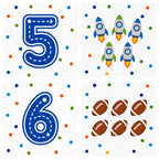 Dry Erase Count & Trace Magnet Set - BLUE/BOY