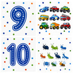 Dry Erase Count & Trace Magnet Set - BLUE/BOY