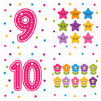 Dry Erase Count & Trace Magnet Set - PINK/GIRL