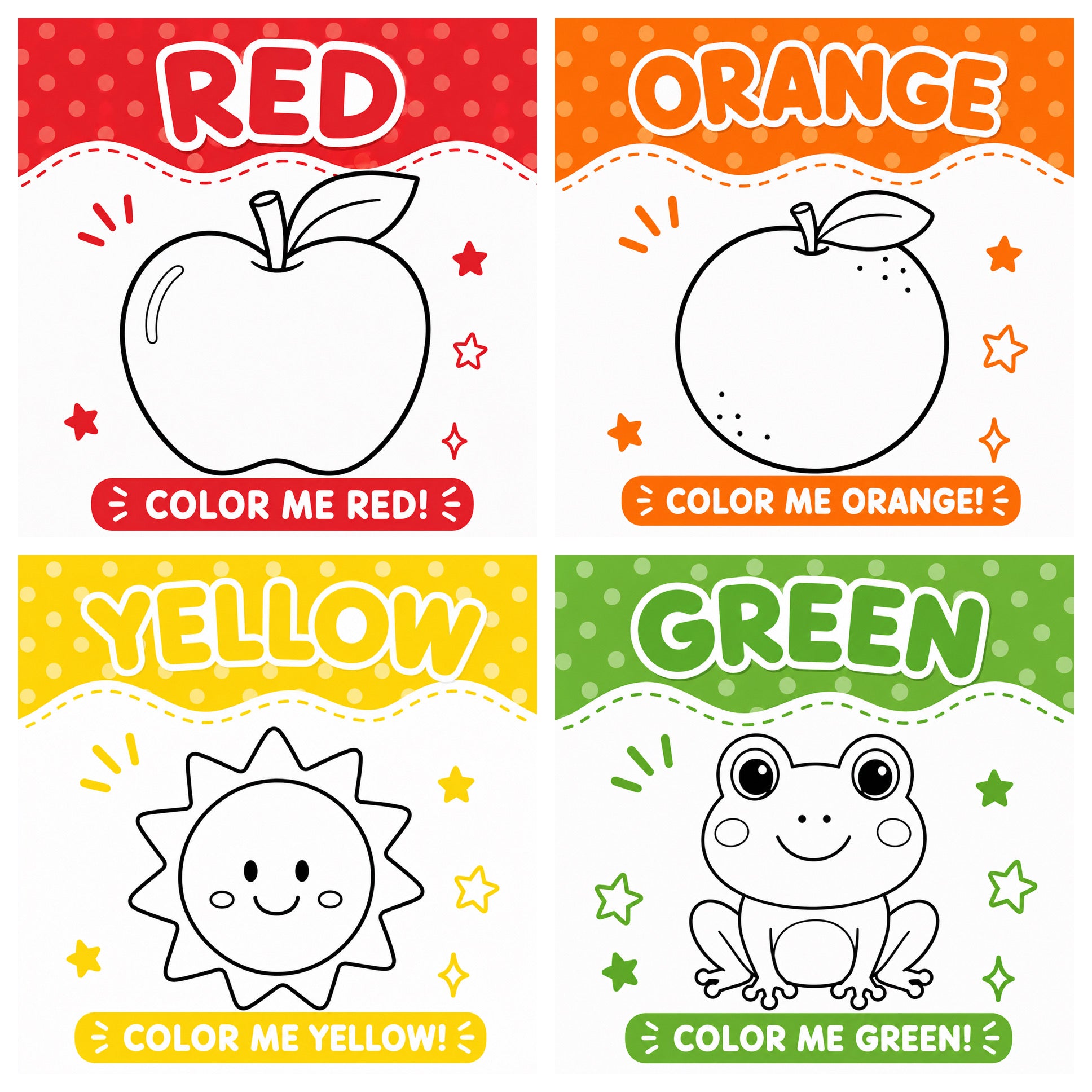 Dry Erase Color & Learn Magnet Set