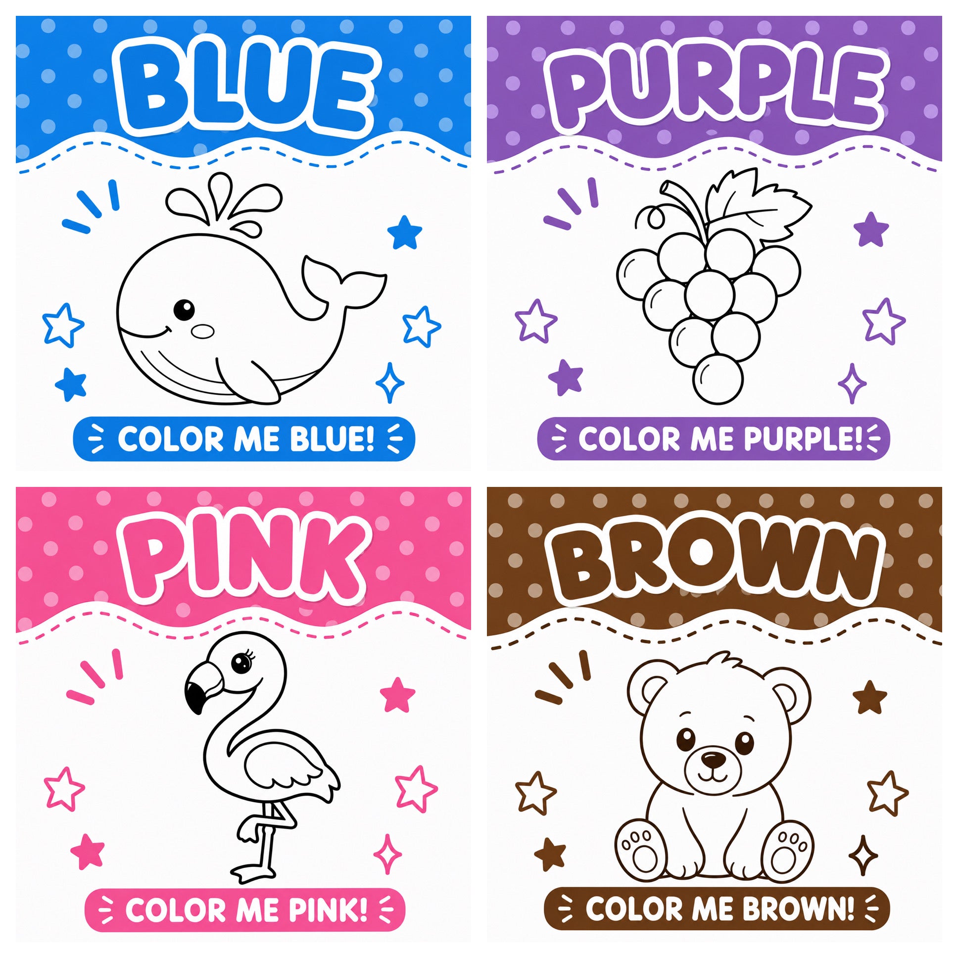 Dry Erase Color & Learn Magnet Set